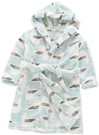 Toddlers/kids/baby Soft Fleece Bath Robe Children Pajamas Sleepwear With Hood