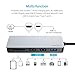 USB C Hub, EQUIPD 7 in 1 Aluminum Type C Adapter USB C Charging Port, 4K HDMI Output, 1 USB 3.0/2 USB 2.0 Ports, SD/microSD Card Reader MacBook Pro 13