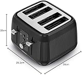 Kenwood Dawn 4-Slot Toaster 1800W Defrost Reheat Cancel Midnight Black view 6