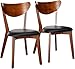 Coaster 105362 Home Furnishings Side Chair (Set of 2), Dark Walnut