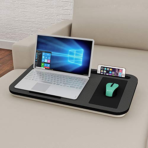 HOME BI Lap Desk for Laptop with Builtin Mouse Pad and Cellphone