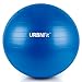 URBNFit Exercise Ball - Yoga Ball in Multiple Sizes for Yoga, Pilates, Pregnancy, Stability - Anti-Burst Swiss Balance Ball w/Quick Pump – Office Ball Chair for Home and Gym – 30 Inch - Blue
