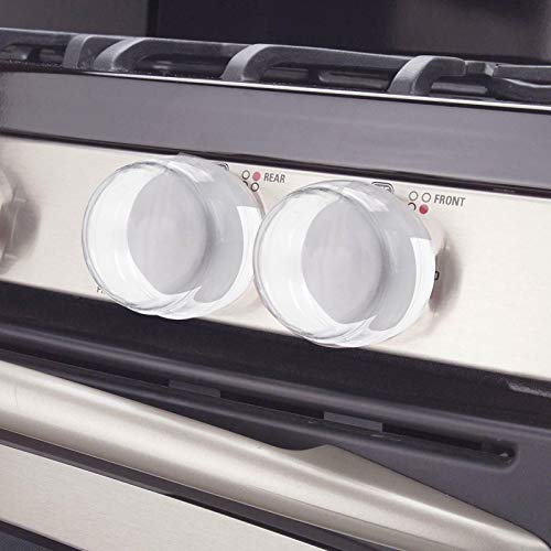 12 Pack Clear Stove Knob Covers, Child Safety Guards, Stove Guard with