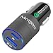 Meagoes USB Fast Car Charger Adapter, Power Delivery Compatible for iPhone 8+/8/X, Google Pixel 3/XL, Moto Z3/Z2 Play, Quick Charge 3.0 Compatible for Samsung Note 9/8/Galaxy S9 Plus/S8+, LG V35/G7