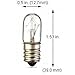 Sterl Lighting T4 Light Bulb Clear 10 Pack Incandescent 120V 15W 80Lm Dimmable E12 Base Warm White 2700K. Exit Sign, Stove Hood, Oven Light, Picture Frame, Himalayan Lamp