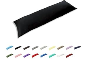 TAOSON 100% Cotton 300 Thread Count Body Pillow Cover Pillowcase Pillow Protector Cushion Cover with Zippers Only Cover No In