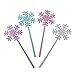 Frozen 2 Birthday Party Wearables Favors and Goodie Bag Fillers Pack For 8 With Elsa and Anna Frozen 2 Goody Bags,Tags, Slap Bracelets, Hair Pony Tails, Tattoos Snowflake Wands and Frozen Inspired Pin
