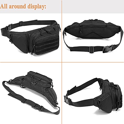 Concealed Carry Pistol Pouch Tactical Fanny Pack Holster,Waist Gun