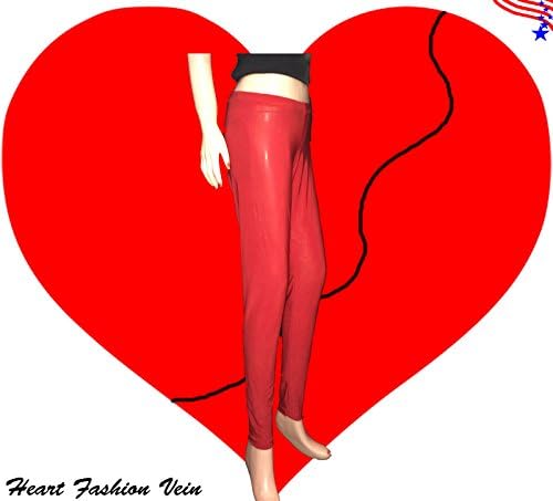 Red Women Legging Lycra S M L Xl Christmas Special