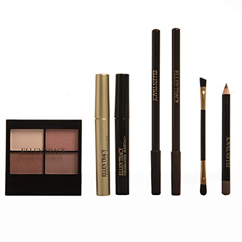 Ellen Tracy Eye Makeup Set with Eyeshadow Pallete, Eyeliner Pencils