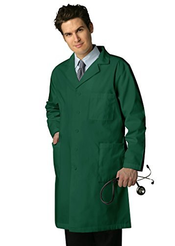 ADAR UNIFORMS Adar Universal Mens 39" Labcoat with Inner Pockets - 803 - Hunter Green - 36