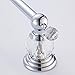 AUSWIND Modern Chrome Crystal Mental Bathroom Accessories Hardware Sets Wall Mounted 4 Pieces (Towel bar/Towel Hook/Towel Ring/Toilet Paper Holder)