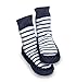 Mocc Ons Cute Moccasin Style Slipper Socks - 12-18 Months, Nautical Stripe