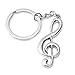 Reizteko Fashion Cool Musical Note Key Ring Keyfob Keyring Music Symbol Keychain Gift New