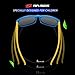 RIVBOS Rubber Kids Polarized Sunglasses With Strap Glasses Shades for Boys Girls Baby and Children Age 3-10 RBK023 （Blue）