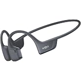 SHOKZ New OpenRun Pro 2 - Open-Ear, Bone Conduction Sport Headphones - with Headband - Sweat Resistant, Workout Headphones - Secure, Wireless, Comfortable Fit-Deep Bass and Smart Mic App (Renewed)