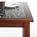 ZINUS Faux Marble and Wood Dining Table, Table Only