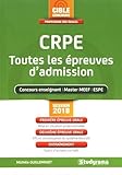 Crpe toutes les épreuves d'admission (Concours enseignement) (French Edition) by