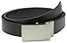 Calvin Klein Men's 32mm Reversible Flat Strap Plaque Buckle with Logo Belt
