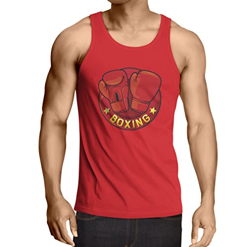 lepni.me Vest Boxing - MMA, Kickboxing, Box Gloves (Large Red Multi Color)