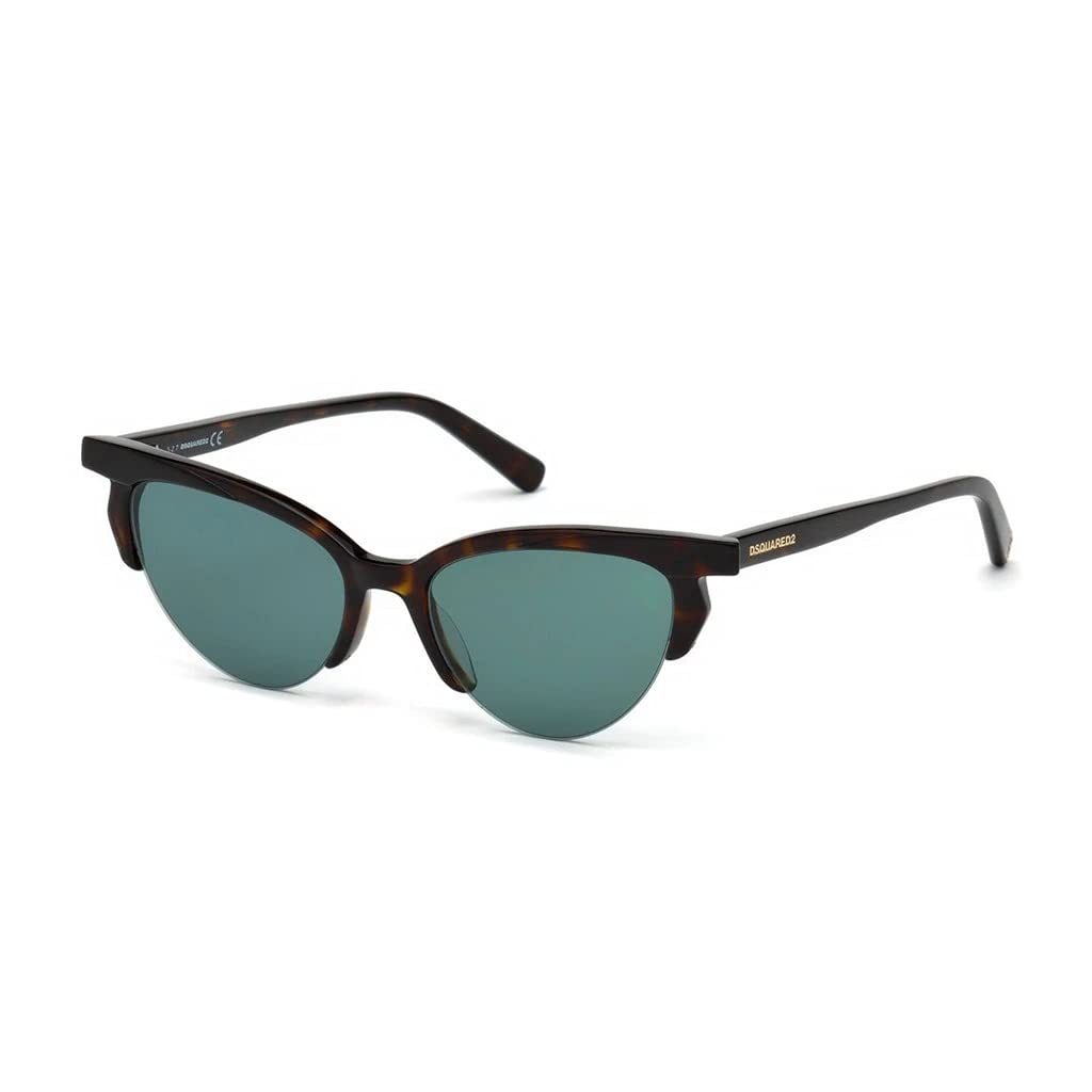 DSQUARED Unisex Adults’ DQ0298 52N 51 Sunglasses, Brown (Avana Scura/Verde)