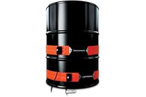 BriskHeat DPCS10 DPCS Standard Heavy Duty Poly Pail Heater, Fits 5-Gallon Poly Pails, 2-Layer Reinforced Silicone Rubber, W x L: 4 x 35-Inch, Diameter: 11.1-Inch, 120VAC