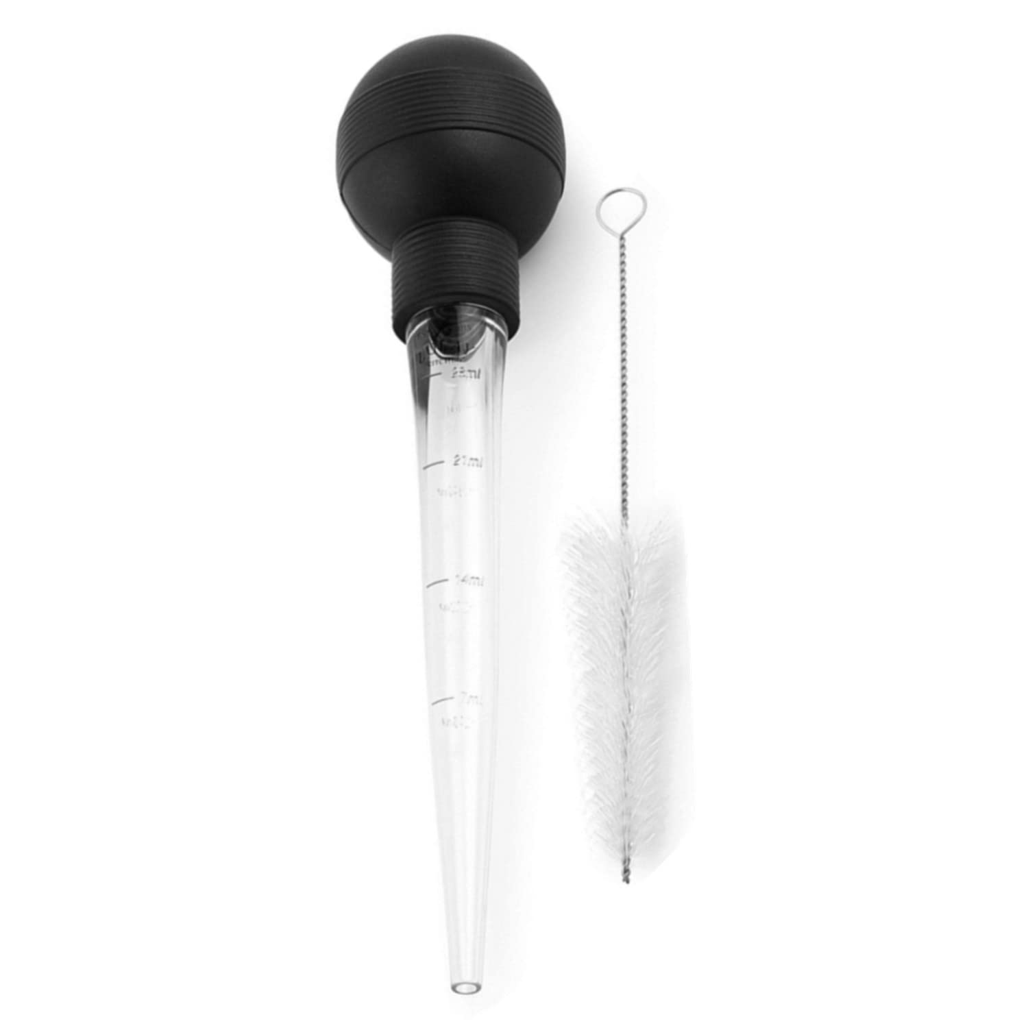 Turkey Baster Plastic Turkey Baster Cooking Set Turkey Oil Dropper with Brush Meat Baster Syringe for BBQ Grill Baking Kitchen Cooking
