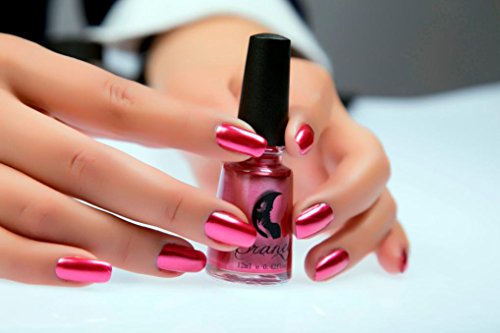 Gotd 6ml Mirror Nail Polish Plating Silver Paste Metal Color Stainless Steel Nail Art (Red) - Thumbnail 2