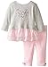 Calvin Klein Baby-Girls Newborn Gray Tunic with Pink Leggings