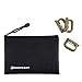 10 Pack Multipurpose D-Ring Grimlock Locking for Molle Webbing with Zippered Pouch by BOOSTEADY (Brown)