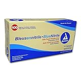 Dynarex SafeTouch Nitrile Exam Gloves, Non Latex, Powder-Free, Medium, 1000 Gloves