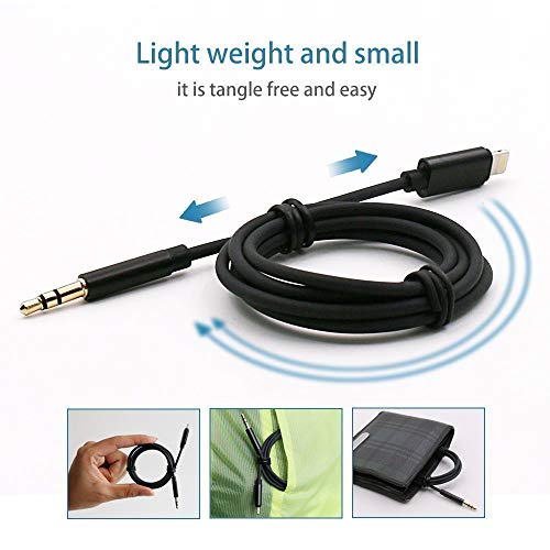 Buteny Car Aux Cable Compatible with iPhone 7/8/X, [Upgraded] 3.5mm Premium Auxiliary Audio Cable Accessories - Thumbnail 5
