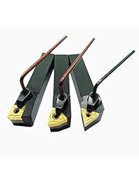 Juego de 3 piezas de brocas para herramientas de corte izquierdo CNC Lathe Carbide Excircle Indexable MTJNL1616H16 + MWLNL1616H08 + MCLNL1616H12 con 3 piezas wnmg431, cnmg431, tnmg331