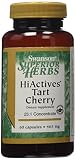 Swanson Superior Herbs HiActives Tart Cherry 465mg 60 Capsules (Two Bottles each of 60 Capsules)