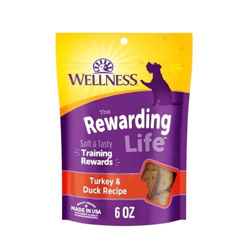 Wellness Rewarding Life Soft Dog Training Treats, Natural, Grain Free, Turkey a…