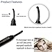Heated Eyelash Curler Electric Eyelash Curler, Mini Eyelash Curler with Comb Long Lasting Curled, Portable Electric Makeup Eye Lashes Brush