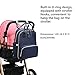 HaloVa Diaper Bag, Baby Nappy Changing Backpack, Mommy Maternity Daddy Travel Shoulders Backpack, with Thermal Insulated Bottle Pockets, Wet Cloth Pouch and Stroller Hanging Hooks, Dark Blue