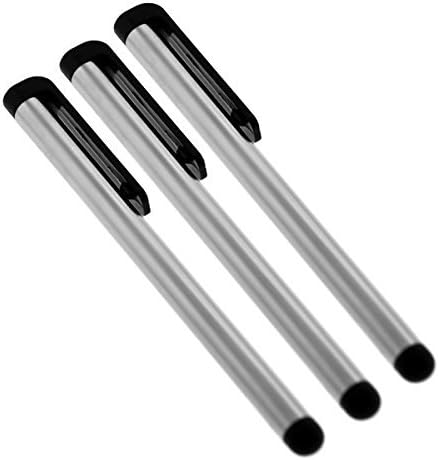 Premium Stylus for Huawei MediaPad M5 with Custom Capacitive Pen 3 Pack! (Silver)