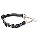 Max and Neo Stainless Steel Chain Martingale Collar - We Donate a Collar to a Dog Rescue for Every Collar Sold (Medium, Black)