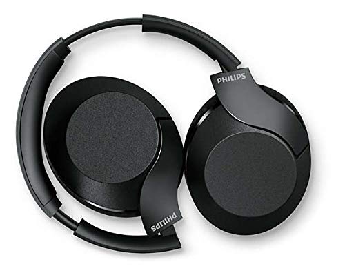 Philips PH802 Wireless Bluetooth Over-Ear Headphones Noise Isolation Stereo with Hi-Res Audio, up to 30 Hours Playtime with Rapid Charge (TAPH802BK)