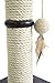 Amazon Basics Cat Scratching Post Tree - 12 x 12 x 25 Inches, Burgundy