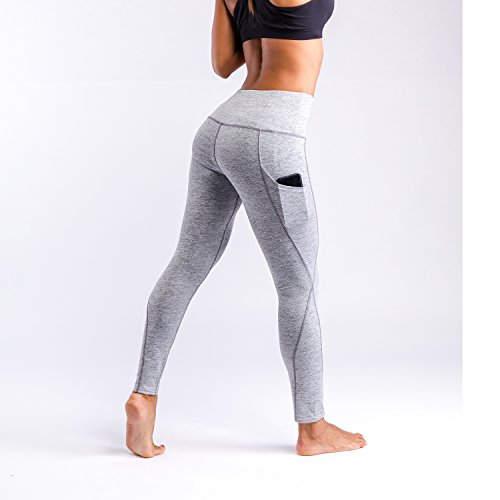 image for K&T Women's Yoga Pants, Power Flex High Waist Tummy Control Workout Yo