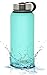 MIRA 32 Oz Stainless Steel Vacuum Insulated Wide Mouth Water Bottle | Thermos Keeps Cold for 24 hours, Hot for 12 hours | Double Wall Powder Coated Travel Flask | Teal