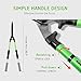 VIVOSUN 26 Inch Wavy Blade Hedge Shears Manual Trimmer with Soft Telescoping Handle for Brushes and Hedging Plantsthumb 3