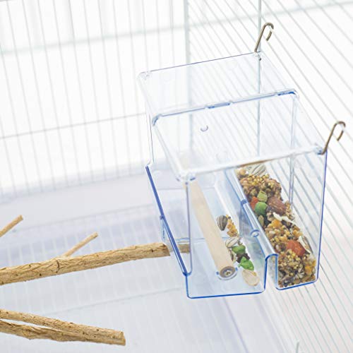 Birds LOVE Bird Feeder Seed Catcher Tray Hanging Cup Food Dish for
