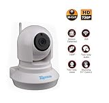 BAVISION Wifi IP Camera Wireless Surveillance Home Security Cameras Video Baby Monitor IP Cam Night Vision Webcam plug/play Pan/Tilt with Two-Way Audio Support ios Android PC Devices White