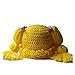BIBITIME Knitted Pigtail Wig Beanie Handmade Women Girl's Braid Hat Bowknot Cap (Yellow, One Size)