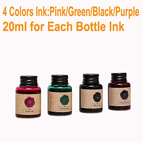 Calligraphy Set, UBEART Calligraphy Kit Include Antique Feather Pen