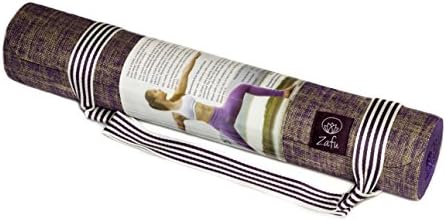 Zafu Yoga Mat - For All Types of Yoga - Bikram - Restorative - Hatha - Professional Quality - Super Grip - Anti Slip - Lightweight But Dense - Anti Bacterial Jute - Non Toxic - Eco Friendly (Purple)