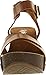 Refresh Mara-05 Womens Ankle Strap Comfort Criss Cross Platform Wedge Sandals,Brown,8